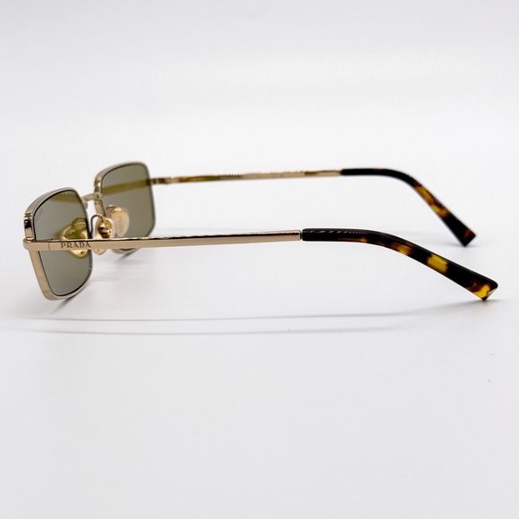 NEW PRADA SPR A60 5AK70G GOLD GREEN PRA60S 5AK70G SQUARE WOMEN PRADA SUNGLASSES - Picture 7 of 11